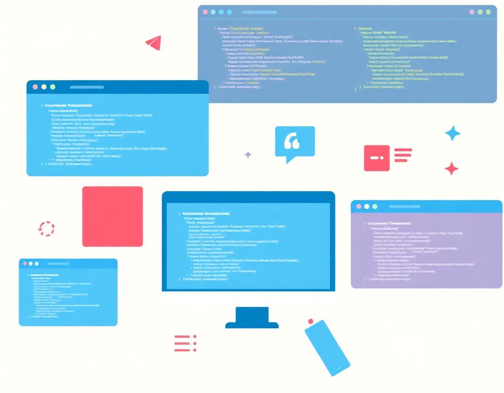 Illustration développement web